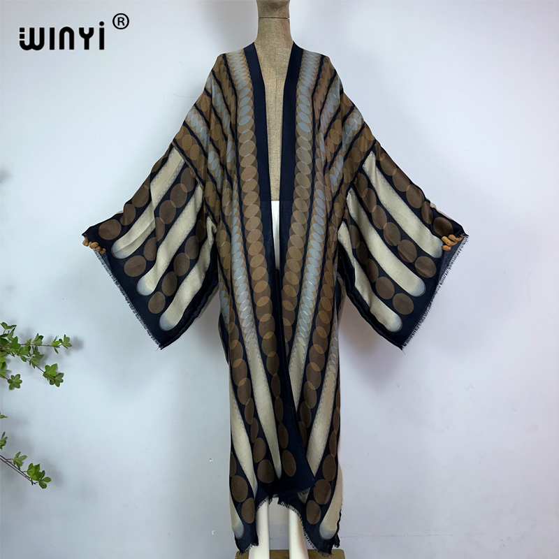 Young Women'S Formal Wear - WINYI Kimono Zomer Geometrische Print Kaftan