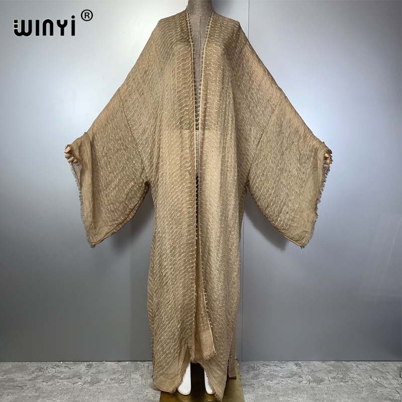 Young Women'S Formal Wear - WINYI Geometrische Print Kimono Kaftan Strandkleding