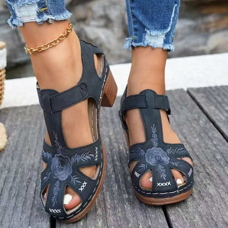 Damessandalen Middelhoge blokh - Formal Women Daily Wear Footwear recensie en prijs
