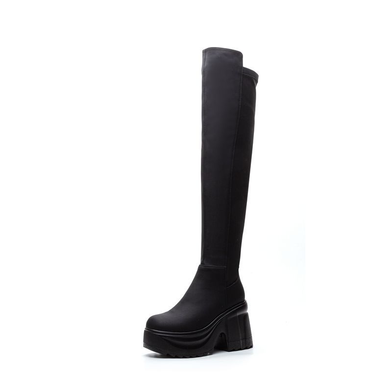 Dames kniehoge dikke zool bred - Formal Women'S Wear recensie en prijs