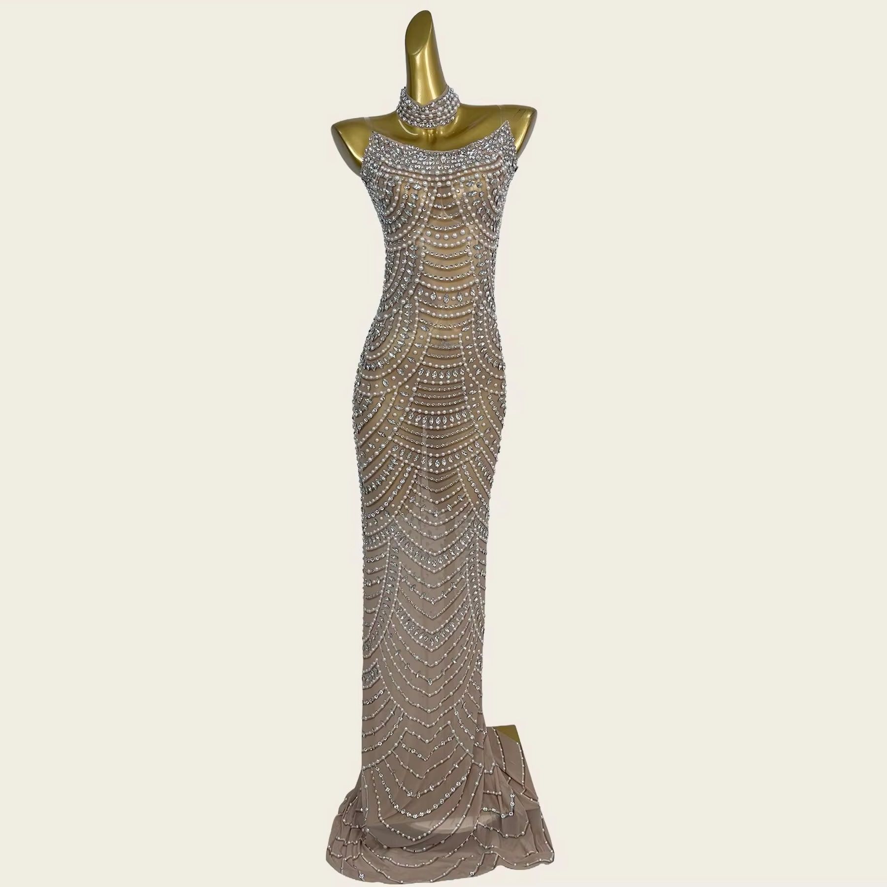 Sparkly Rhinestone zeemeermin- - Formal Gala Wear Women recensie en prijs