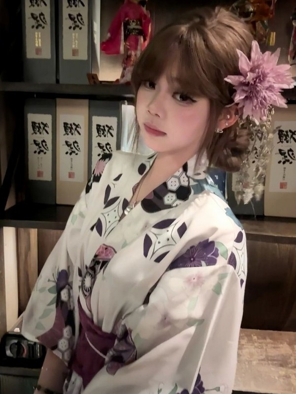 Traditionele paarse kimono-bad - Women'S Formal Traditional Wear recensie en prijs