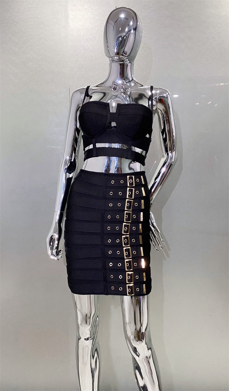 Zwart Wit Bandage Vrouwen Prom - Women Formal Wear Black And White recensie en prijs